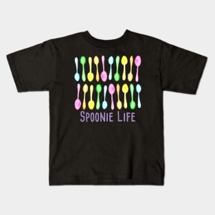 Spoonie Life (Watercolor Spoons) Kids T-Shirt